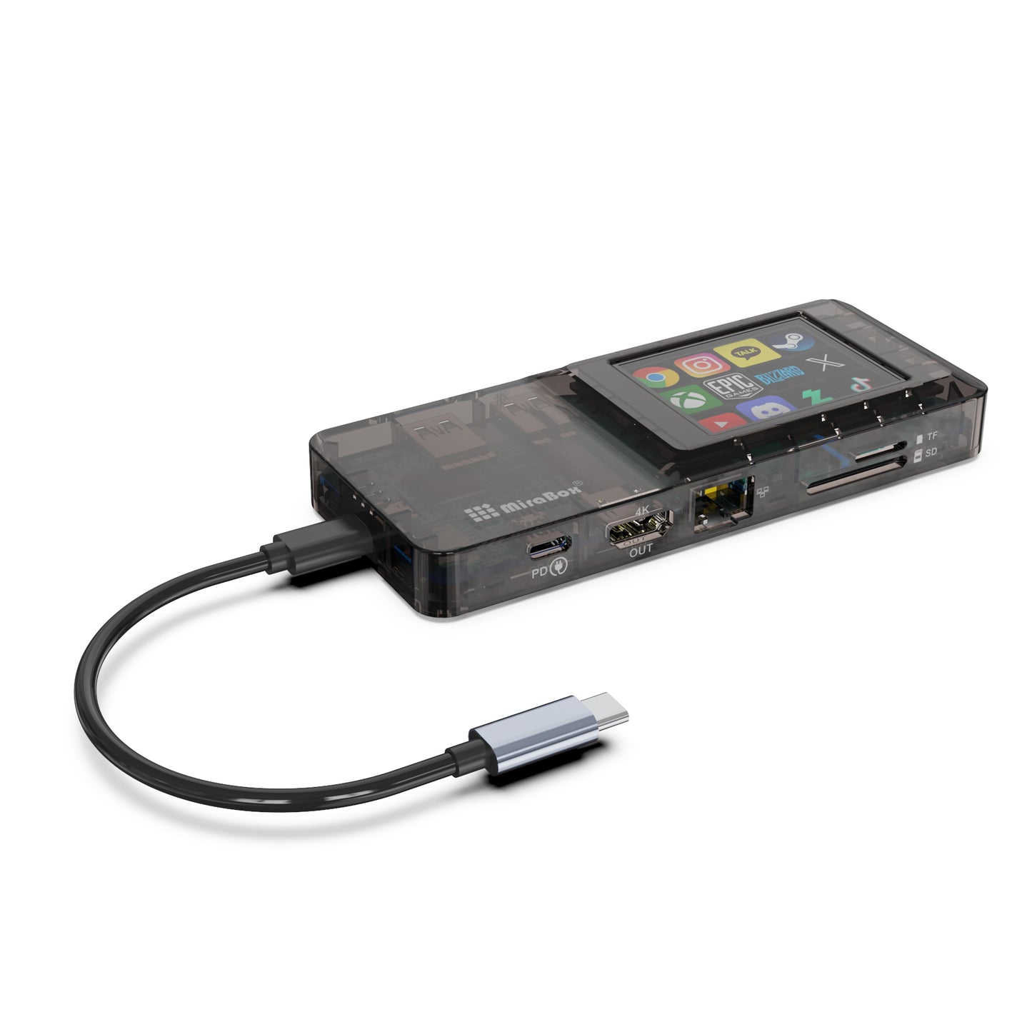 Mirabox Stream Dock 0108D with docking station