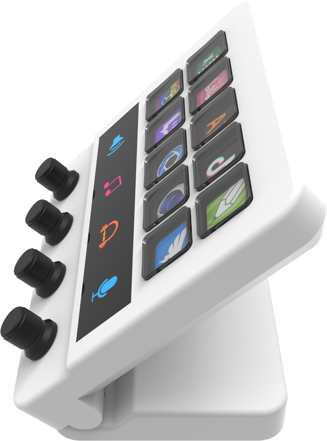 Mirabox Stream Dock with hub function– Touch&Turn, The Custom Console for Live Streaming, Editing...