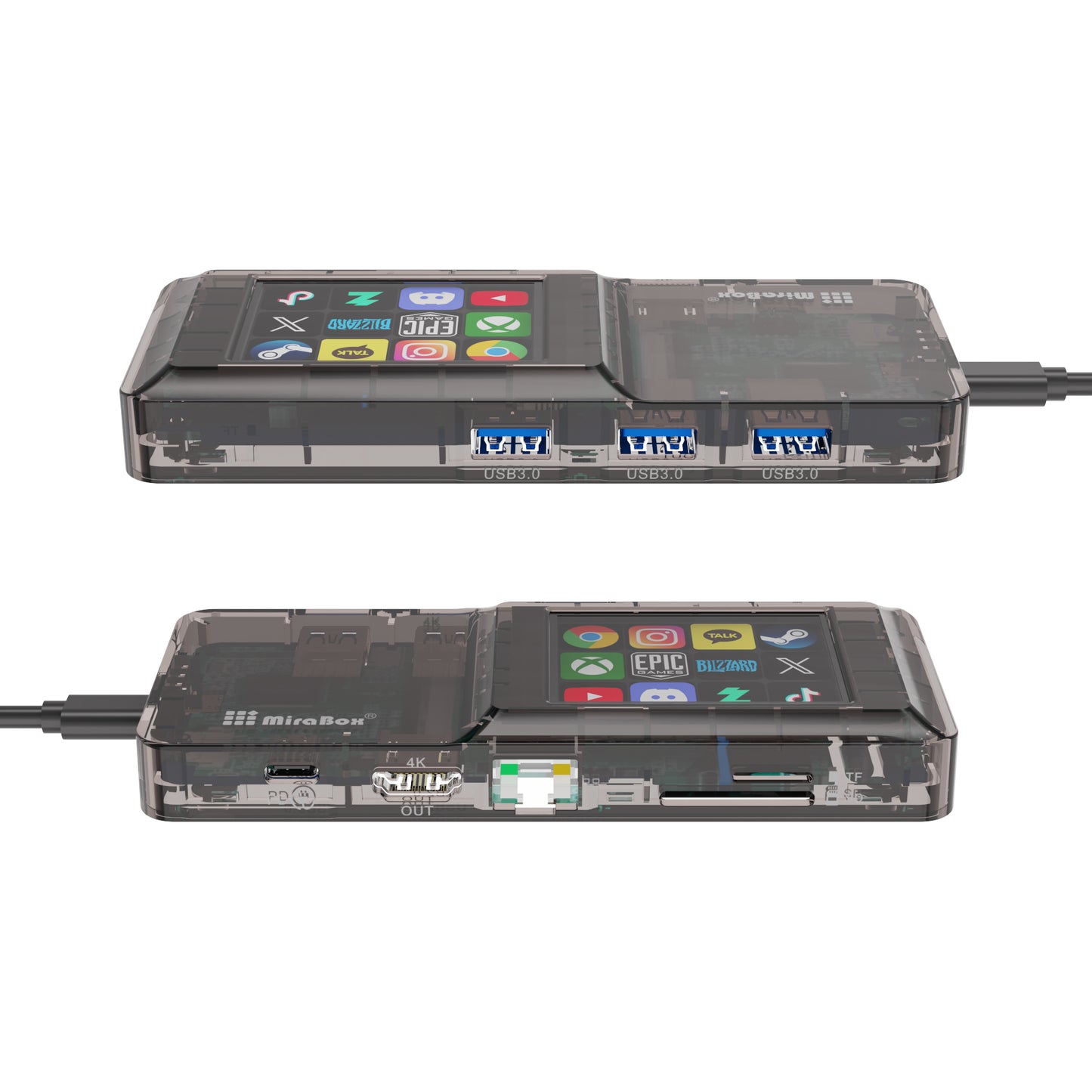 Mirabox Stream Dock 12 LCD Customize Hotkeys Docking Station