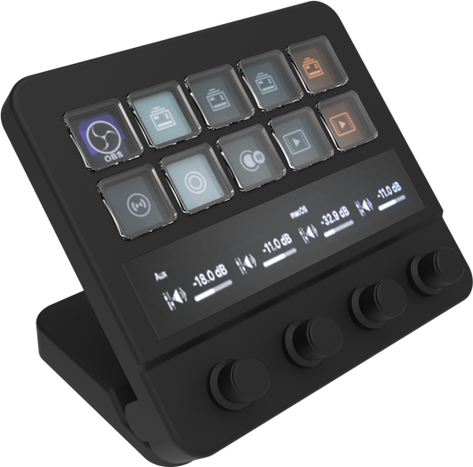 Stream Dock with hub function– Touch&Turn, The Custom Console for Live Streaming, Editing...